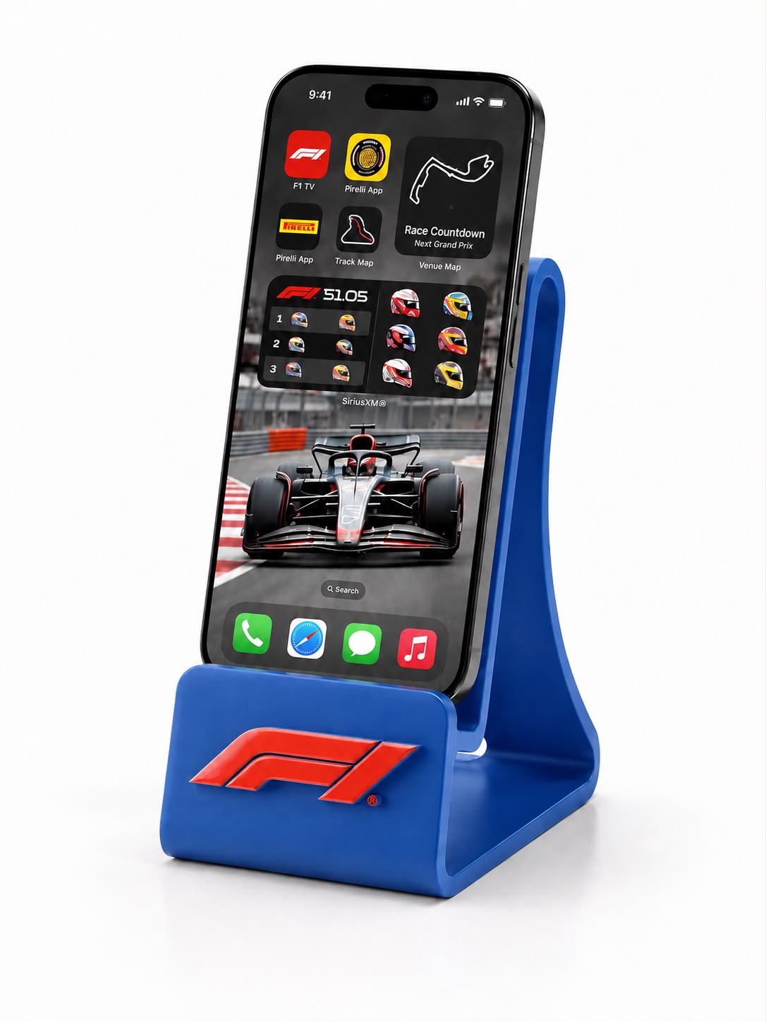 Racing Style Phone Stand - 3D Printed Desk Holder - Imagem 2