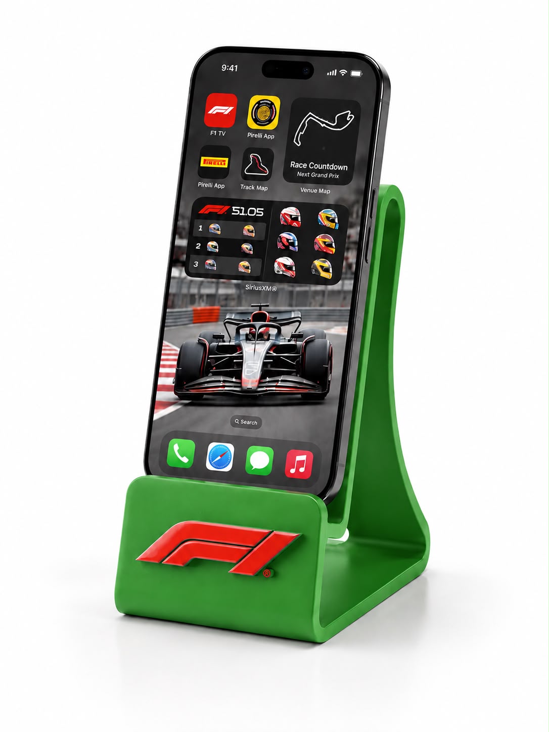 Racing Style Phone Stand - 3D Printed Desk Holder - Imagem 3