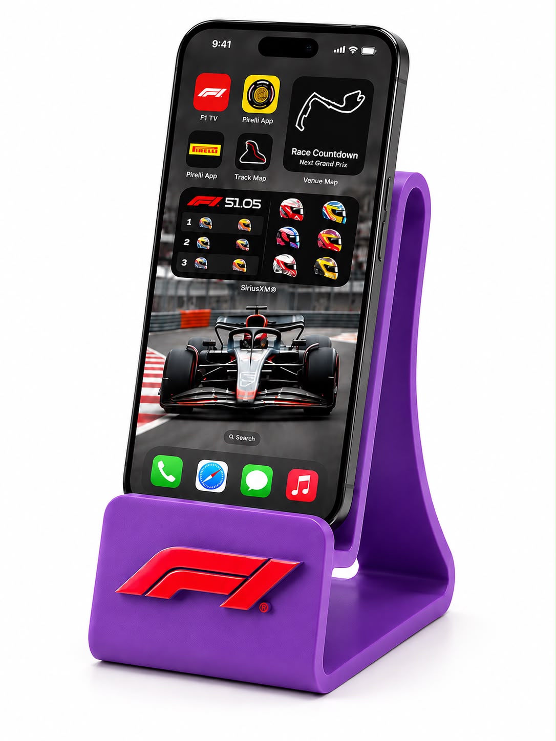 Racing Style Phone Stand - 3D Printed Desk Holder - Imagem 6