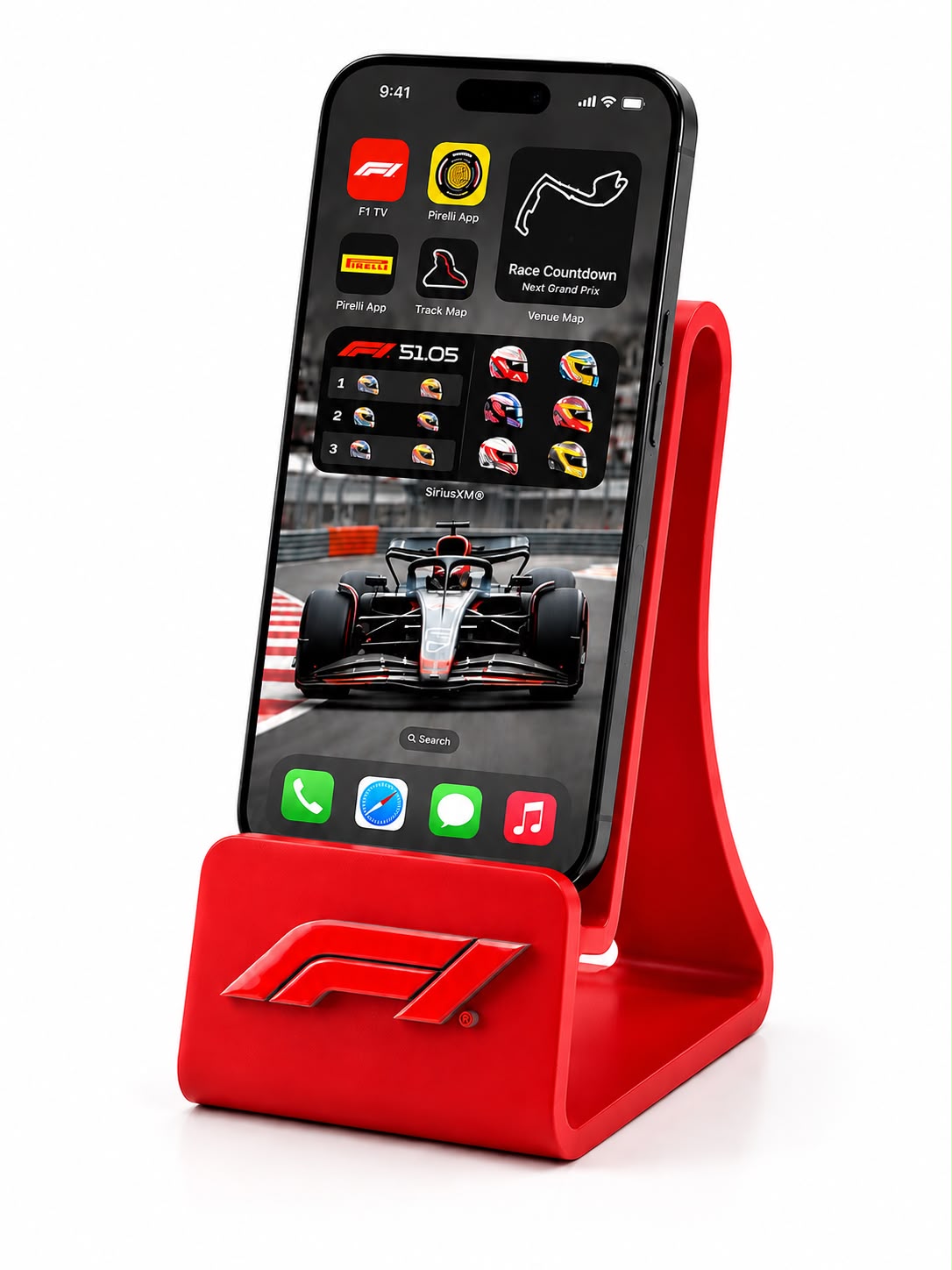 Racing Style Phone Stand - 3D Printed Desk Holder - Imagem 7